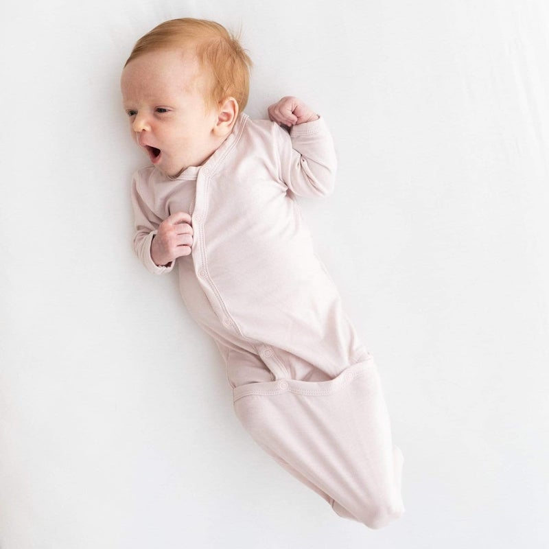 KYTE BABY Bundlers, Unisex Baby Sleeper Gowns, Rayon Made From Bamboo Material (Newborn, Blush) - Image 2